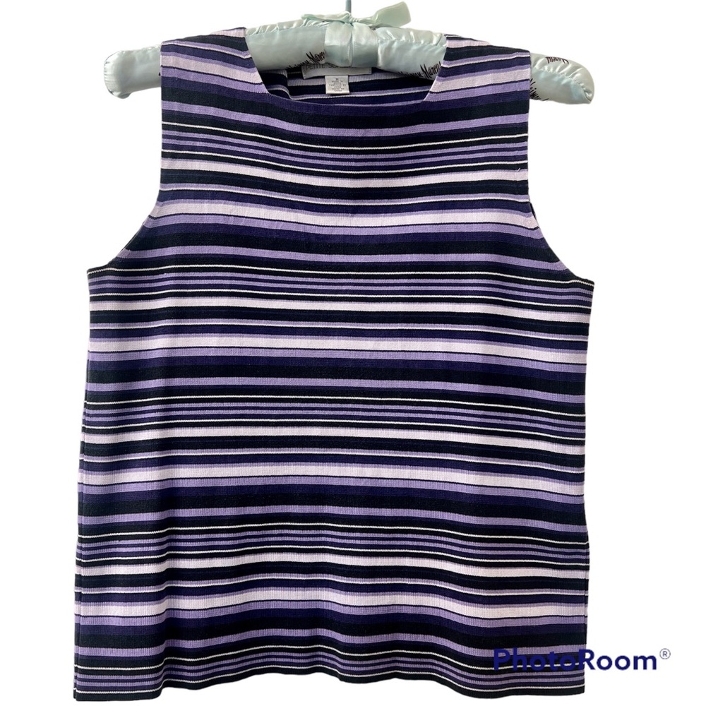 Vintage Petite Sophisticate Sleeveless Silk Sweater